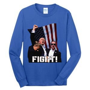 Donald Trump Fight Fighting Fighters Supporters Americans Tall Long Sleeve T-Shirt