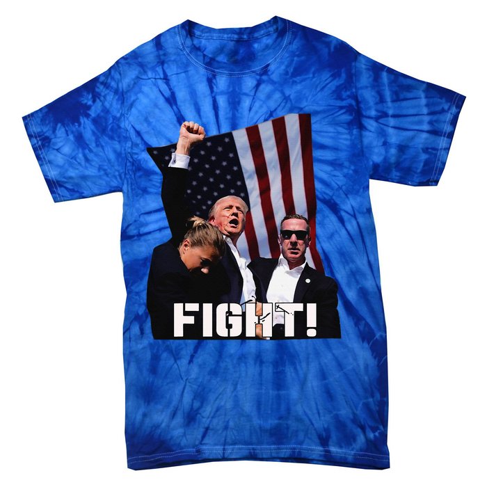 Donald Trump Fight Fighting Fighters Supporters Americans Tie-Dye T-Shirt