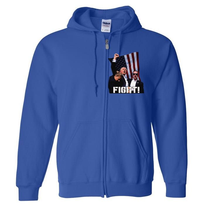 Donald Trump Fight Fighting Fighters Supporters Americans Full Zip Hoodie