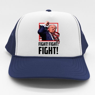 Donald Trump Fight Fighting Fighters Supporters Americans Trucker Hat