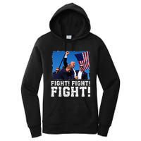 Donald Trump Fight Fighting Fighters Supporters Americans Women's Pullover Hoodie