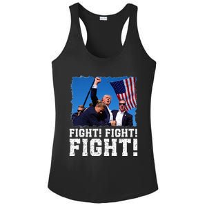 Donald Trump Fight Fighting Fighters Supporters Americans Ladies PosiCharge Competitor Racerback Tank