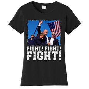 Donald Trump Fight Fighting Fighters Supporters Americans Women's T-Shirt