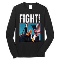 Donald Trump Fight Fist 2024 Premium Long Sleeve Shirt