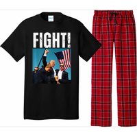 Donald Trump Fight Fist 2024 Premium Pajama Set