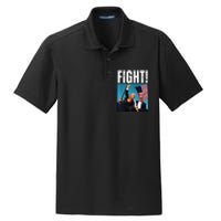 Donald Trump Fight Fist 2024 Premium Dry Zone Grid Polo