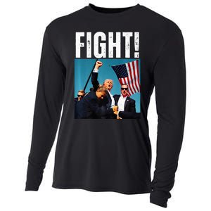 Donald Trump Fight Fist 2024 Premium Cooling Performance Long Sleeve Crew