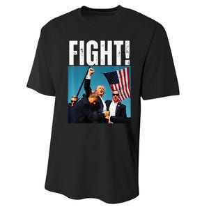 Donald Trump Fight Fist 2024 Premium Performance Sprint T-Shirt