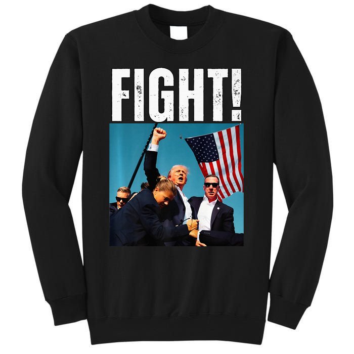 Donald Trump Fight Fist 2024 Premium Tall Sweatshirt