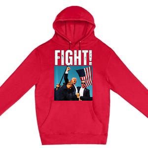 Donald Trump Fight Fist 2024 Premium Premium Pullover Hoodie