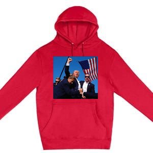 Donald Trump Fight Fist 2024 Premium Pullover Hoodie