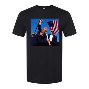 Donald Trump Fight Fist 2024 Softstyle CVC T-Shirt