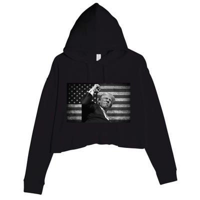 Donald Trump Fight For Freedom Crop Fleece Hoodie