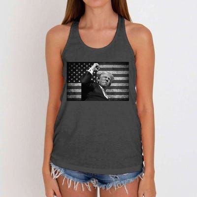 Donald Trump Fight For Freedom Women's Knotted Racerback Tank