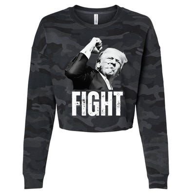 Donald Trump Fist Pump Donald Trump Shooting Cropped Pullover Crew