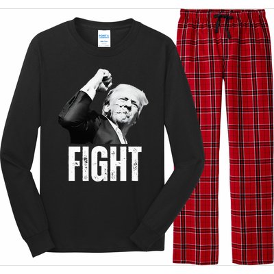 Donald Trump Fist Pump Donald Trump Shooting Long Sleeve Pajama Set