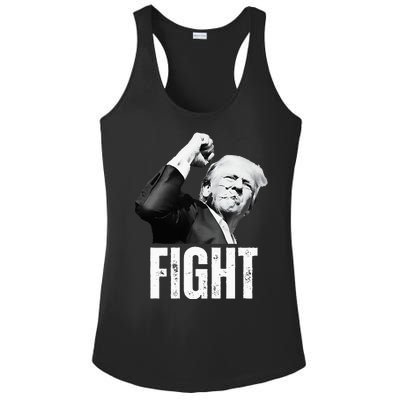 Donald Trump Fist Pump Donald Trump Shooting Ladies PosiCharge Competitor Racerback Tank