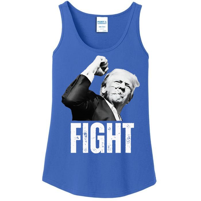 Donald Trump Fist Pump Donald Trump Shooting Ladies Essential Tank