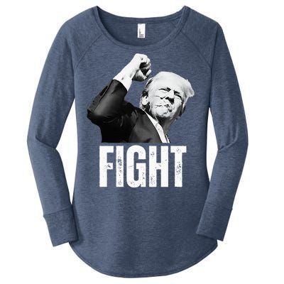 Donald Trump Fist Pump Donald Trump Shooting Women's Perfect Tri Tunic Long Sleeve Shirt