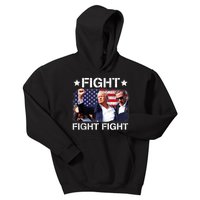 Donald Trump Fight Fist 2024 Kids Hoodie