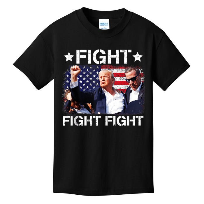 Donald Trump Fight Fist 2024 Kids T-Shirt