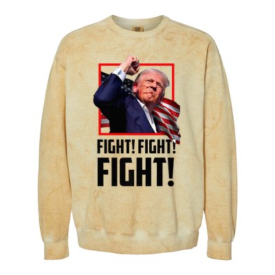 Donald Trump Fight Fighting Fighters Supporters Americans Colorblast Crewneck Sweatshirt