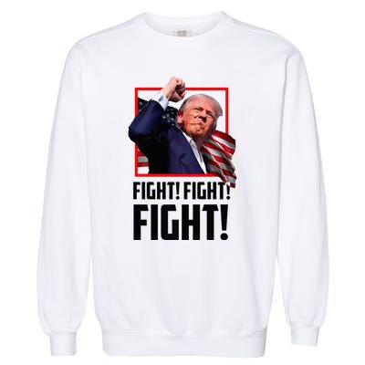 Donald Trump Fight Fighting Fighters Supporters Americans Garment-Dyed Sweatshirt