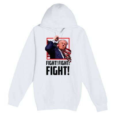 Donald Trump Fight Fighting Fighters Supporters Americans Premium Pullover Hoodie