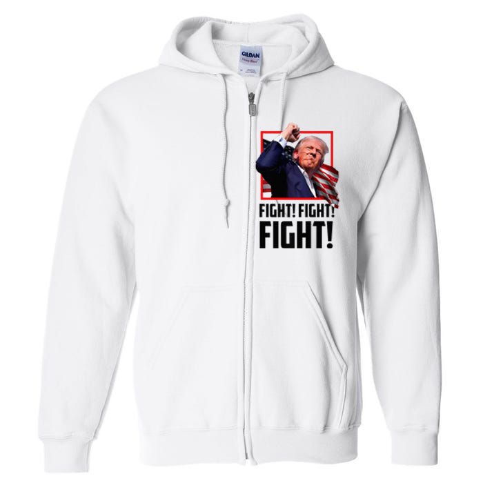 Donald Trump Fight Fighting Fighters Supporters Americans Full Zip Hoodie