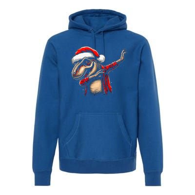 Dabbing Trex Funny Christmas Dab Dance Funny Christmas Cute Gift Premium Hoodie