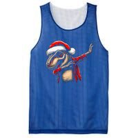 Dabbing Trex Funny Christmas Dab Dance Funny Christmas Cute Gift Mesh Reversible Basketball Jersey Tank