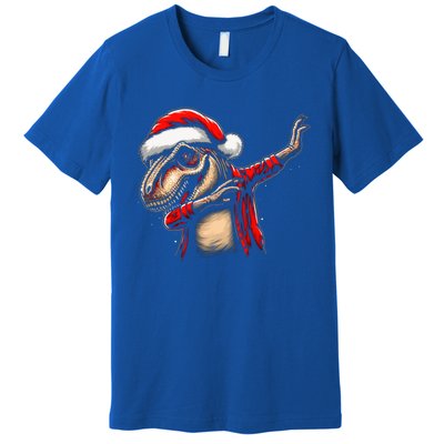 Dabbing Trex Funny Christmas Dab Dance Funny Christmas Cute Gift Premium T-Shirt