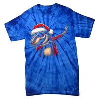 Dabbing Trex Funny Christmas Dab Dance Funny Christmas Cute Gift Tie-Dye T-Shirt