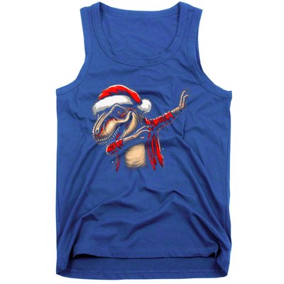 Dabbing Trex Funny Christmas Dab Dance Funny Christmas Cute Gift Tank Top