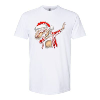 Dabbing Trex Funny Christmas Dab Dance Funny Christmas Cute Gift Softstyle CVC T-Shirt