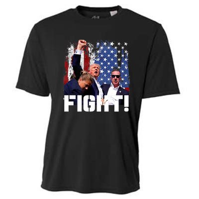 Donald Trump Fist Pump Trump 2024 Fight Cooling Performance Crew T-Shirt