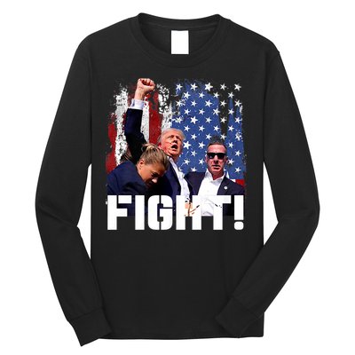 Donald Trump Fist Pump Trump 2024 Fight Long Sleeve Shirt