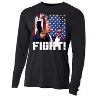 Donald Trump Fist Pump Trump 2024 Fight Cooling Performance Long Sleeve Crew