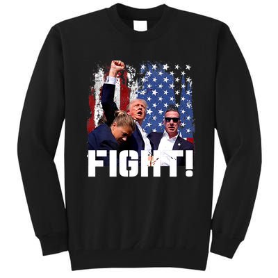 Donald Trump Fist Pump Trump 2024 Fight Tall Sweatshirt