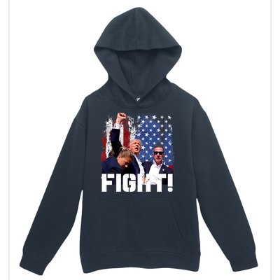 Donald Trump Fist Pump Trump 2024 Fight Urban Pullover Hoodie