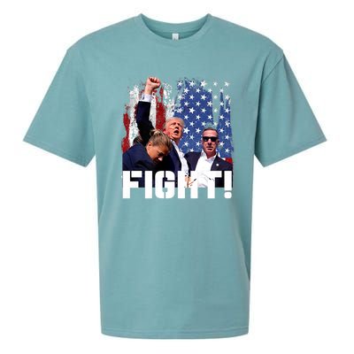 Donald Trump Fist Pump Trump 2024 Fight Sueded Cloud Jersey T-Shirt