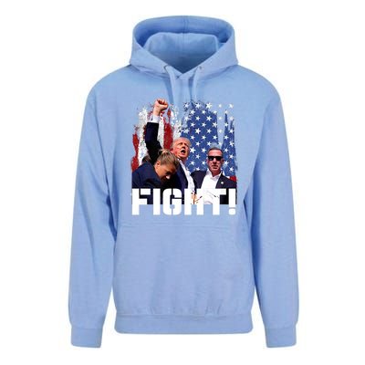 Donald Trump Fist Pump Trump 2024 Fight Unisex Surf Hoodie