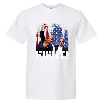 Donald Trump Fist Pump Trump 2024 Fight Garment-Dyed Heavyweight T-Shirt