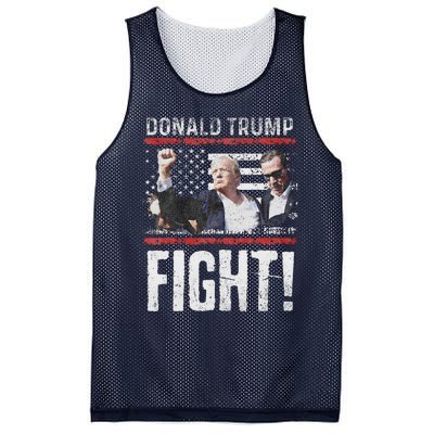 Donald Trump Fist American Flag Trump Fight Mesh Reversible Basketball Jersey Tank