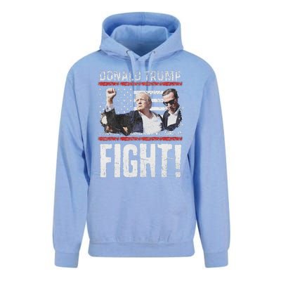 Donald Trump Fist American Flag Trump Fight Unisex Surf Hoodie