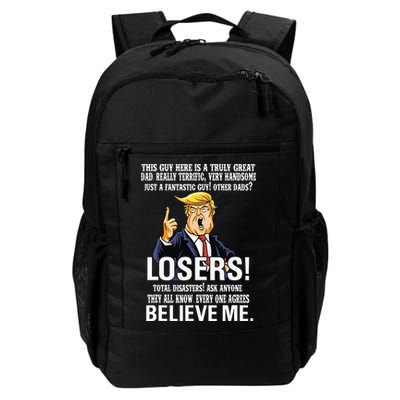 Donald Trump Fathers Day Great Dad Funny Trump 2024 Lovers Backpack