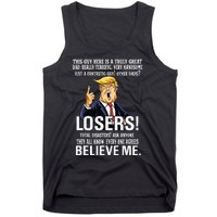 Donald Trump Fathers Day Great Dad Funny Trump 2024 Lovers Tank Top