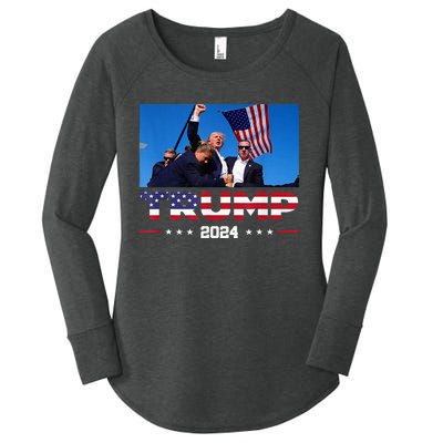 Donald Trump Fist Pump Women's Perfect Tri Tunic Long Sleeve Shirt