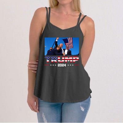 Donald Trump Fist Pump Women's Strappy Tank