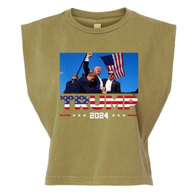 Donald Trump Fist Pump Garment-Dyed Women's Muscle Tee